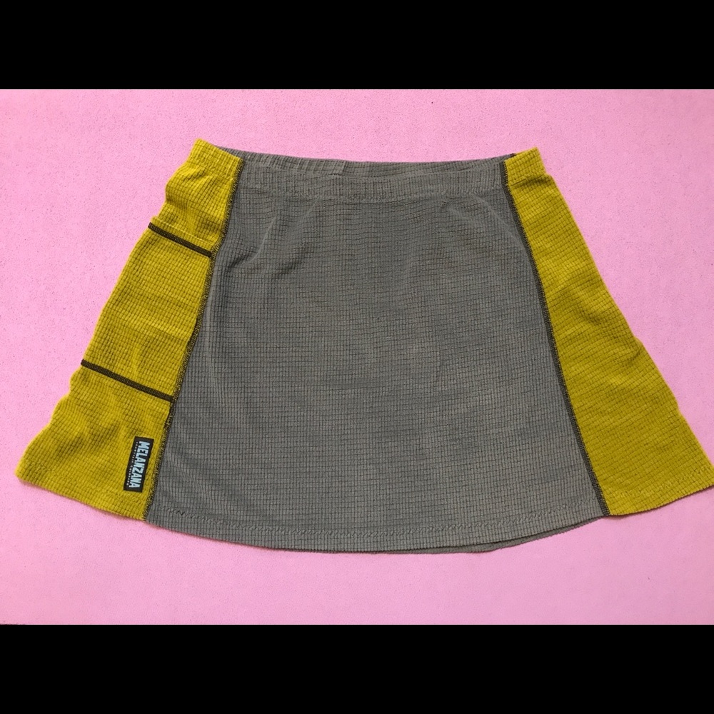 Melanzana Micro Grid Skirt — Large